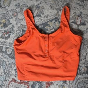 Orange swim tankini top
